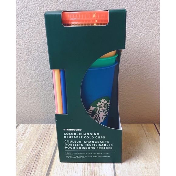 RARE Starbucks 2020 Color Changing Reusable Cups - Picture 4 of 6
